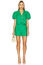 view 5 of 6 Laguna Short in Green Linen
