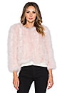 view 2 of 4 Away We Go Faux Fur Feather Jacket in Pink