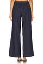 view 4 of 6 PANTALON BOBBI in Navy Chambray