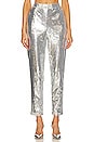 view 1 of 5 Sochi Pant in Silver Sequin