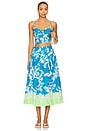 view 5 of 6 Palma Skirt in Riviera Dream Blue