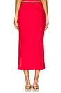 view 4 of 6 Rowan Skirt in Red Linen