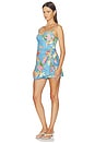 view 2 of 3 Praya Romper in Botanical Breeze Blue