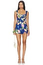 view 1 of 3 Fuji Romper in Botanical Breeze Navy