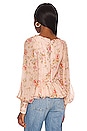 view 3 of 4 Beatrice Top in Flirty Floral Blush