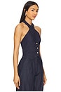 view 2 of 4 Aida Top in Navy Chambray