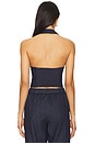 view 3 of 4 Aida Top in Navy Chambray