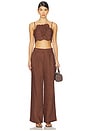 view 4 of 4 Sahara Top in Chocolate Brown