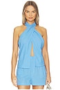 view 1 of 4 Nikki Top in Lake Blue