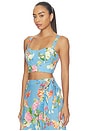 view 2 of 4 Korfu Top in Botanical Breeze Blue