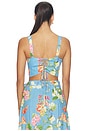 view 3 of 4 Korfu Top in Botanical Breeze Blue