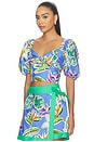 view 2 of 4 Clara Top in Tropical Bliss Blue