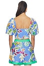 view 3 of 4 Clara Top in Tropical Bliss Blue