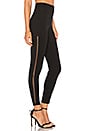 view 2 of 4 Leggings With Side Mesh in Black