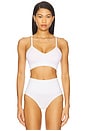 view 1 of 4 V Neck Bralette in White