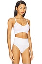 view 2 of 4 V Neck Bralette in White