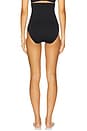 view 3 of 4 Seamless Solutions High Waist Shaping Brief in Black