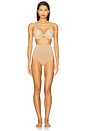 view 4 of 4 Ariel Mid Waist Shaping Brief in Almond