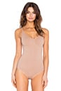 view 1 of 4 Conner Convertible Halter Bodysuit in Almond