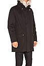 view 3 of 6 Twill Parka with Natural Rabbit and Coyote Fur in Black