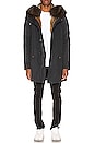 view 1 of 7 Parka with Coyote Fur in Black & Oil