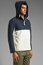 view 2 of 5 Pullover Windbreaker in Navy/White in Navy & White