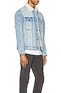 view 2 of 4 CHAQUETA DENIM SHERPA in Mineral Blue