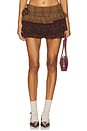 view 1 of 6 Rosette Wool Skort in Brown