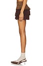 view 3 of 6 Rosette Wool Skort in Brown