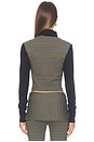 view 4 of 5 Olive Grove Stripe Fleece Jacket in Multi