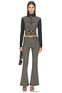 view 5 of 5 Olive Grove Stripe Fleece Jacket in Multi