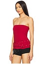 view 3 of 5 My Belt Tube Top in Red