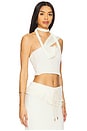 view 2 of 5 Milky Knit Tie Scarf Top in Ivory