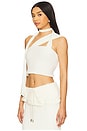 view 3 of 5 Milky Knit Tie Scarf Top in Ivory