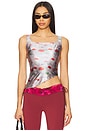 view 1 of 5 Cry Dog Asymmetric Top in Print