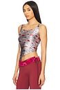 view 3 of 5 Cry Dog Asymmetric Top in Print