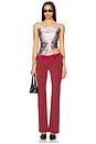 view 5 of 5 Cry Dog Asymmetric Top in Print