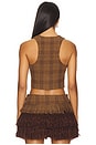 view 3 of 4 Rosette Wool Vest in Brown