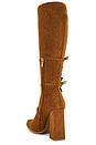 view 3 of 5 Bow Suede Boot in Tan