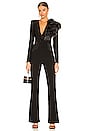 view 5 of 5 Twiggy Faux Fur Jumpsuit in Black