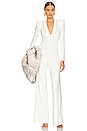 view 5 of 5 Heiress Faux Fur 2 Piece Jumpsuit in White
