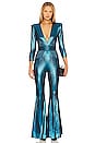 view 1 of 3 The Secret Metallic Jumpsuit in Electric