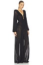 view 3 of 5 He Loved Her 2 Pc Mesh Jumpsuit in Blackplum