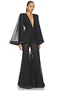 view 2 of 3 Illusion Survives Love 2 Pc Mesh Jumpsuit in Black