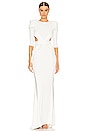 view 1 of 3 La Reine Noire Gown in White