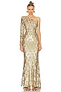 view 1 of 4 Mean Streets Gown in Gold