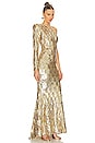 view 2 of 4 Mean Streets Gown in Gold