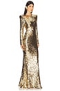 view 2 of 4 Lumen Gown in Gold