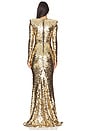view 3 of 4 Lumen Gown in Gold