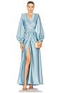 view 1 of 4 Cala Conta Gown in Dusty Blue